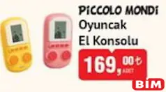 PİCCOLO MONDİ OYUNCAK EL KONSOLU